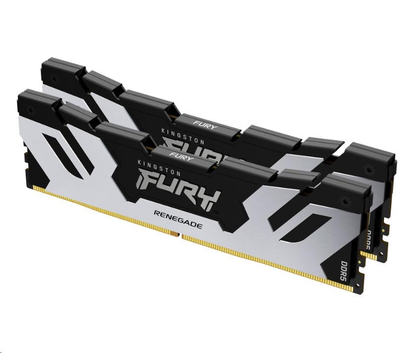 KINGSTON DIMM DDR5 32GB (Kit of 2) 6400MT/ s CL32 FURY Renegade Stříbrná0 