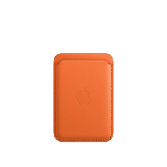 APPLE iPhone kožená peněženka s MagSafe - Orange1 