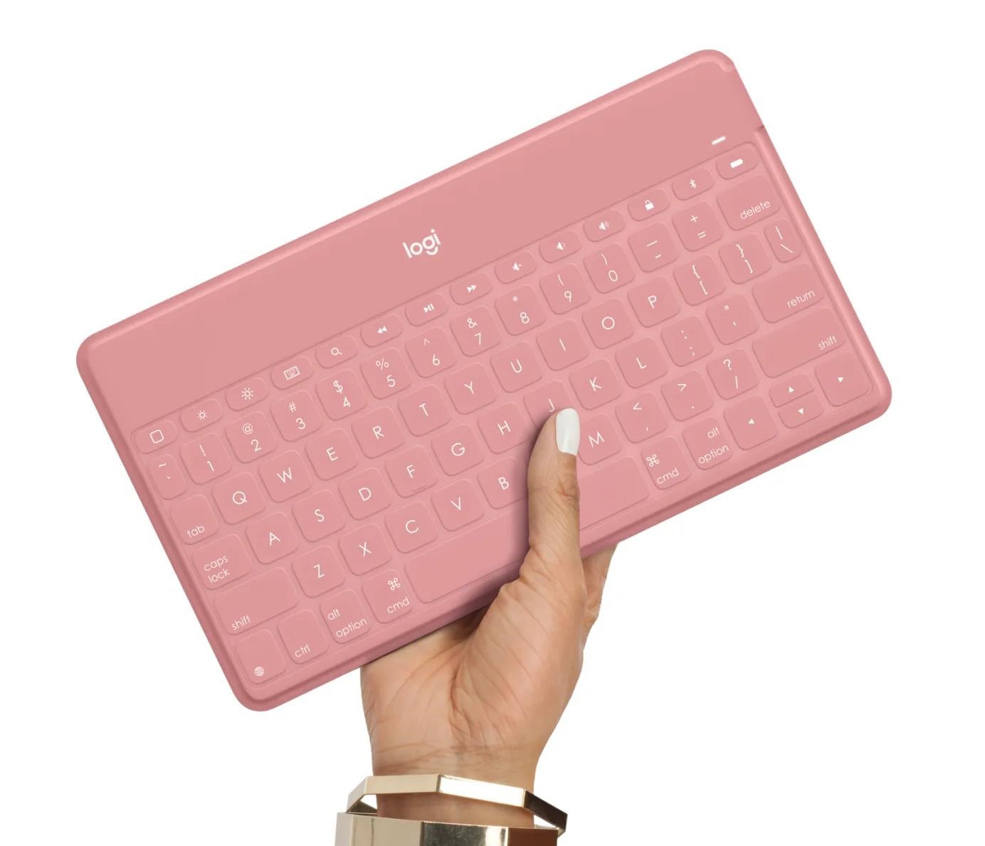 Logitech Keyboard Keys-To-Go,  US,  blush,  apple3 