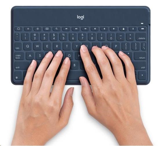 Logitech Bluetooth Keyboard Folio Keys-To-Go,  UK - International,  Classic Blue,  Apple2 