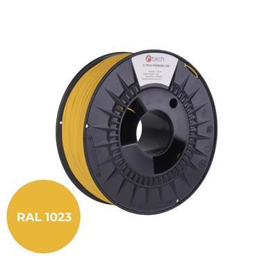 Tlačová struna (filament) C-TECH PREMIUM LINE, ASA, dopravná žltá, RAL1023, 1,75mm, 1kg0 