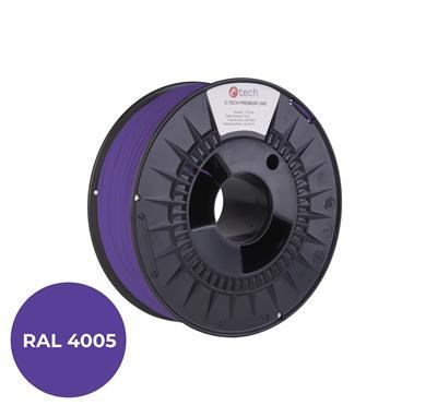 C-TECH Tisková struna (filament) PREMIUM LINE, PETG, modrofialová, RAL4005, 1,75mm, 1kg0 