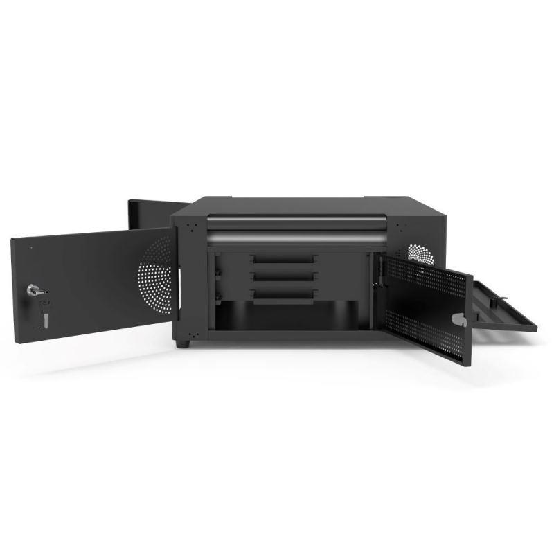 PORT nabíjecí skříňka pro 6 notebooků,  USB-C,  černá10 