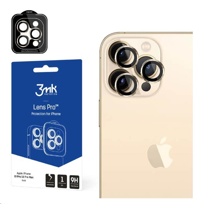3mk ochrana kamery Lens Protection Pro pro Apple iPhone 14 Pro / iPhone 14 Pro Max, zlatá0 