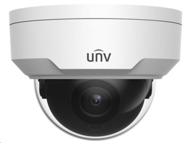 UNIVIEW IP kamera 2880x1620 (5 Mpix), až 30 sn/s, H.265, obj. 2,8 mm (112,9°), PoE, Mic, IR 30m, WDR 120dB, ROI, koridor formát, 31 