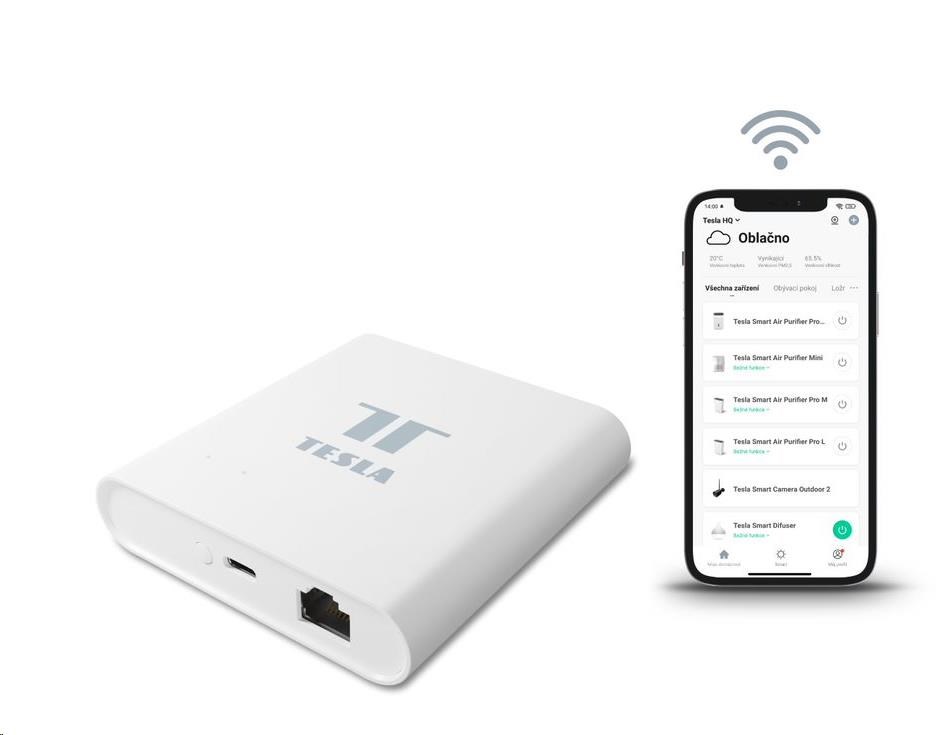 Tesla Smart RJ45 ZigBee Hub-BAZAR,rozbaleno, vystaveno7 