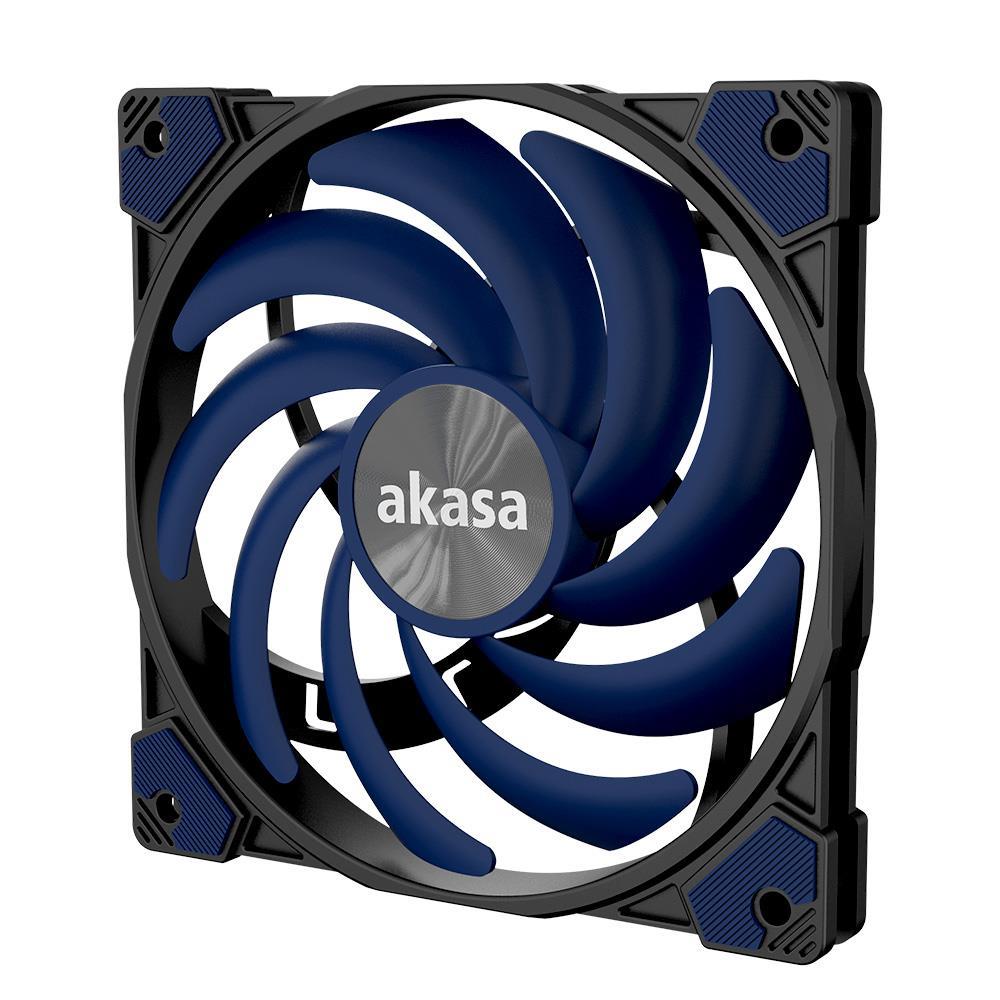 AKASA ventilátor ALUCIA XS12 (Photic Blue Edition),  12cm fan1 