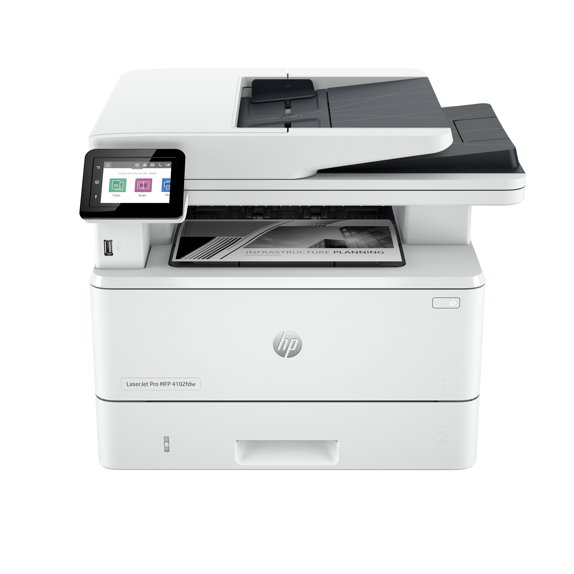 HP LaserJet Pro MFP 4102dw (40str/ min,  A4,  USB,  Ethernet,  Wi-Fi,  PRINT,  SCAN,  COPY,  duplex)0 