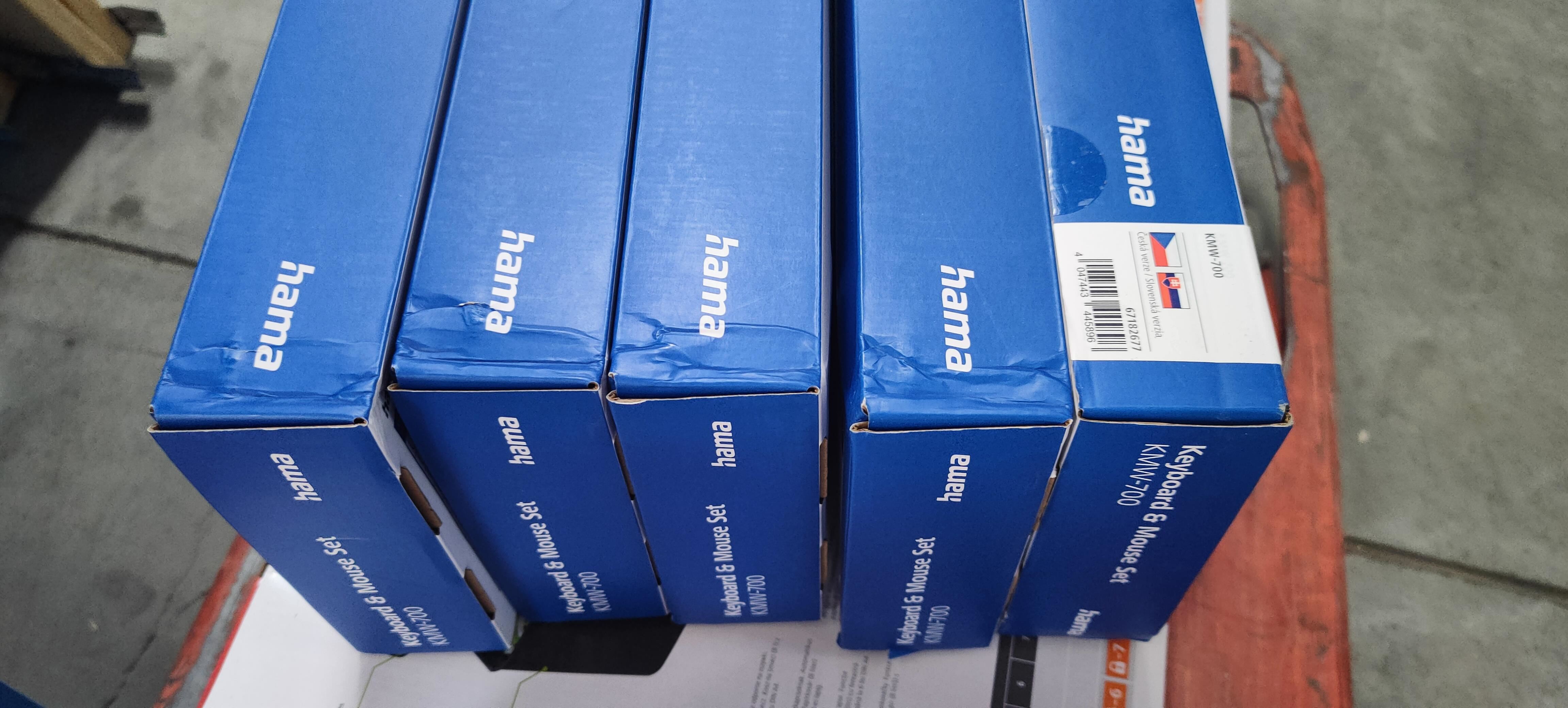 BAZAR - Hama set bezdrátové klávesnice a myši KMW-700,  antracitová/ černá - Poškozený obal (Komplet)2 