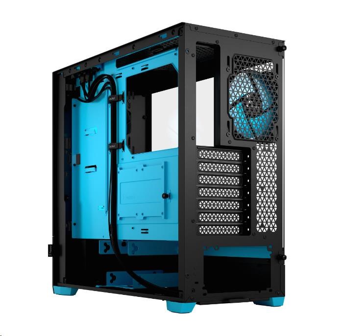 FRACTAL DESIGN skříň Pop Air RGB Cyan Core TG Clear Tint,  2x USB 3.0,  bez zdroje,  ATX8 