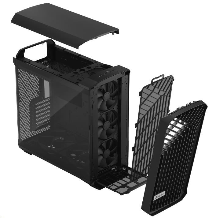 FRACTAL DESIGN skříň Torrent Black TG Light Tint,  USB 3.1 Type-C,  2x USB 3.0,  bez zdroje,  E-ATX7 