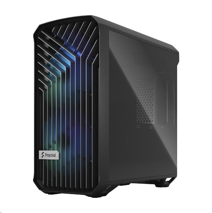 FRACTAL DESIGN skříň Torrent Compact RGB Black TG Light Tint,  USB 3.1 Type-C,  2x USB 3.0,  bez zdroje,  E-ATX2 