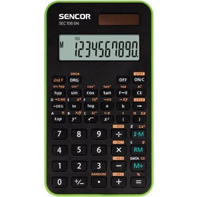 Sencor kalkulačka  SEC 106 GN - školní,  10místná,  56 vědeckých funkcí0 