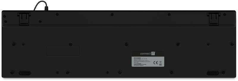 CONNECT IT kancelářská podsvícená klávesnice Chocolate WhiteStar,  CZ + SK verze,  černá0 