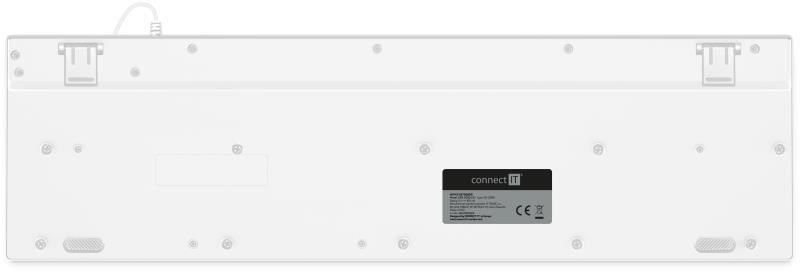 CONNECT IT kancelářská podsvícená klávesnice Chocolate WhiteStar,  CZ + SK verze,  bílá2 