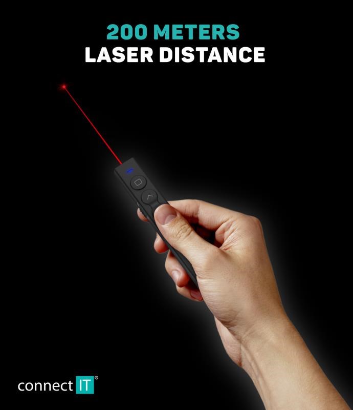 CONNECT IT laserové ukazovátko rechargeable,  černá1 