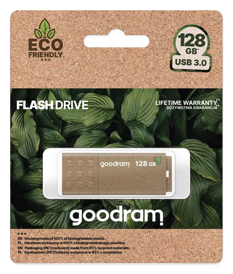 GOODRAM Flash Disk 128GB UME3,  USB 3.0,  ECO FRIENDLY4 