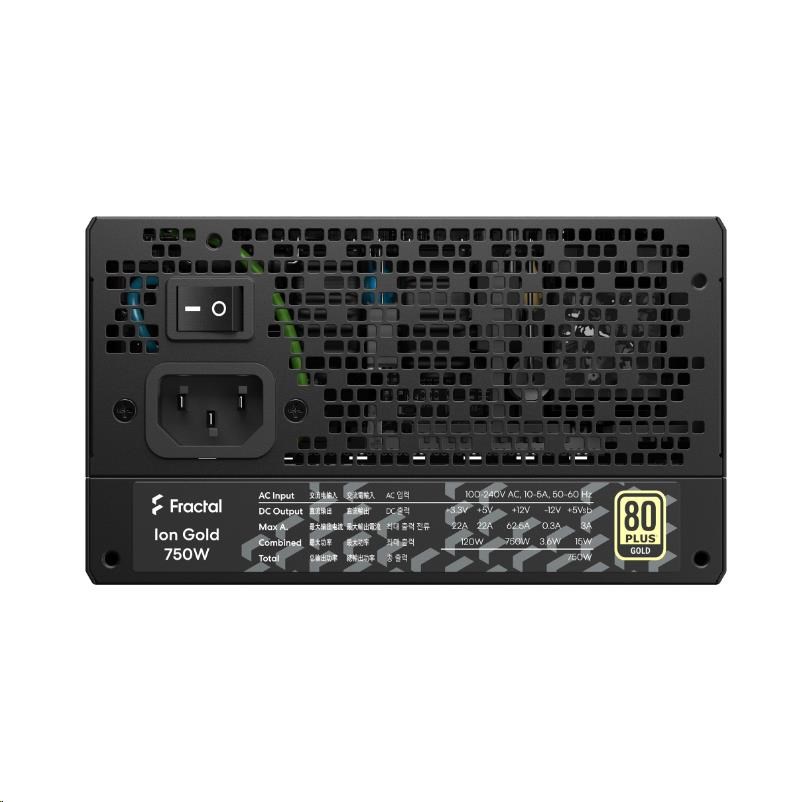 FRACTAL DESIGN zdroj Ion 750W GOLD,  modular,  80+ Gold5 
