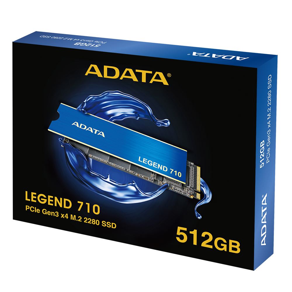 ADATA SSD 512GB LEGEND 710 PCIe Gen3x4 M.2 2280 (R:2400/  W:1800MB/ s)2 
