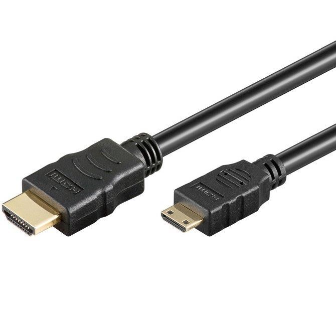 PremiumCord kabel 4K HDMI A - HDMI mini C,  1m0 