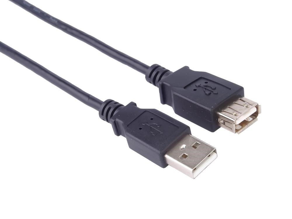 PremiumCord kabel prodlužovací USB 2.0,  A-A,  1m,  černá0 