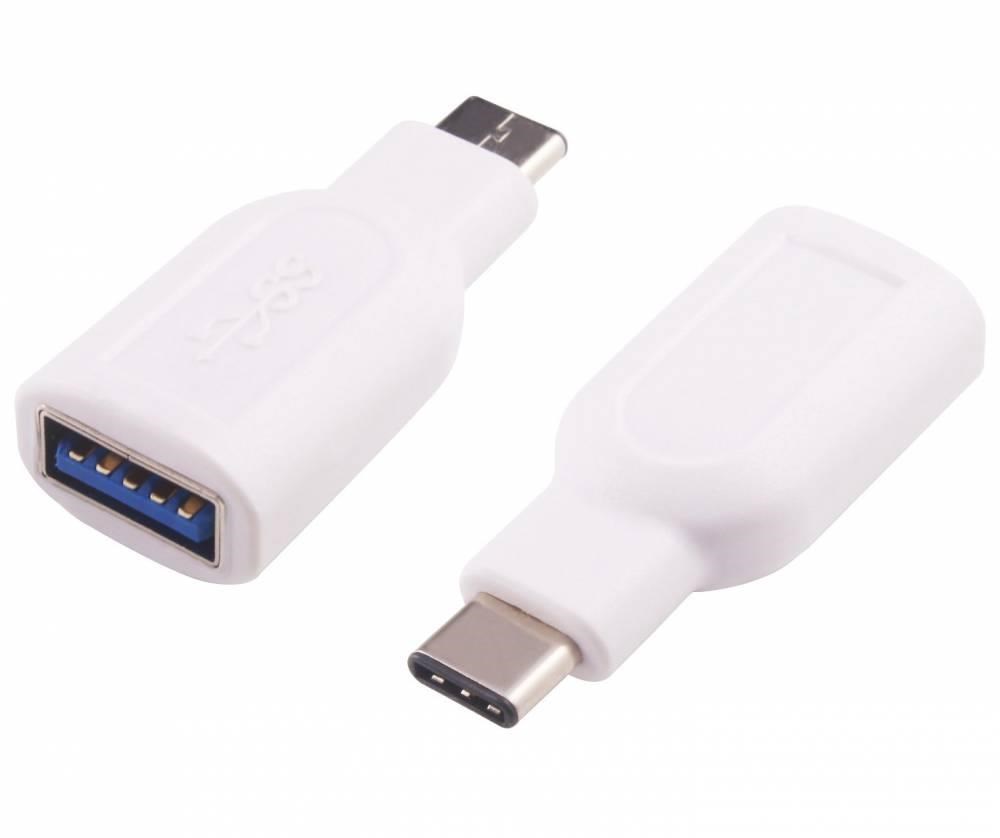 PremiumCord adaptér USB 3.1 konektor C - USB 3.0  A (M/ F),  OTG,  bílá0 