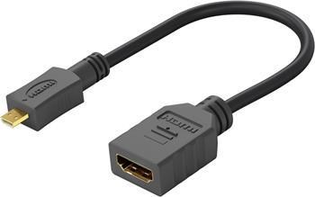 PremiumCord Flexi adaptér HDMI Typ A samice - micro HDMI Typ D samec pro ohebné zapojení0 