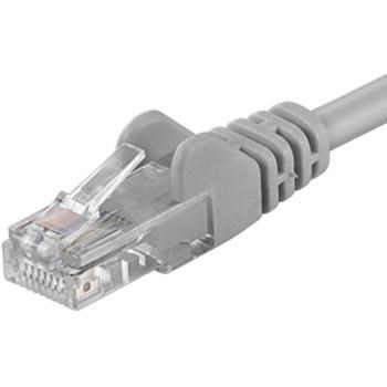 PremiumCord Patch kabel UTP RJ45-RJ45 CAT6 1, 5m šedá0 