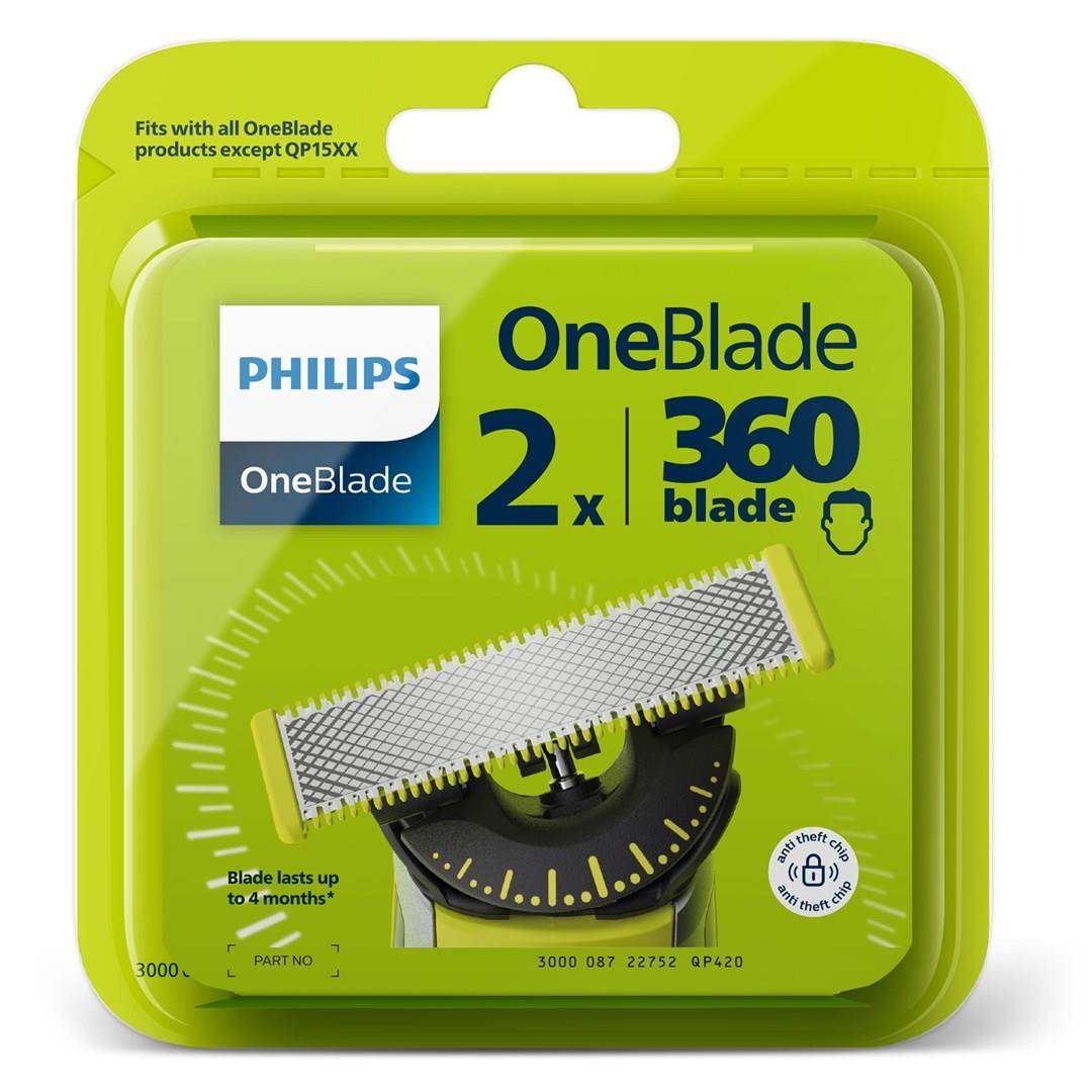 Philips OneBlade 360 QP420/50 náhradní břity, 2 ks0 