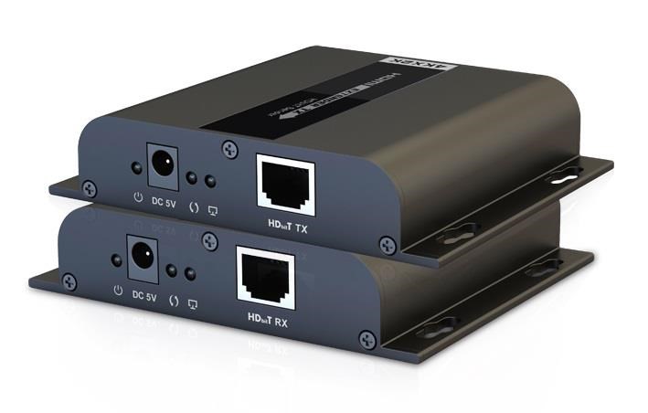 PremiumCord 4K HDMI extender na 120m přes LAN,  over IP,  HDBitT0 