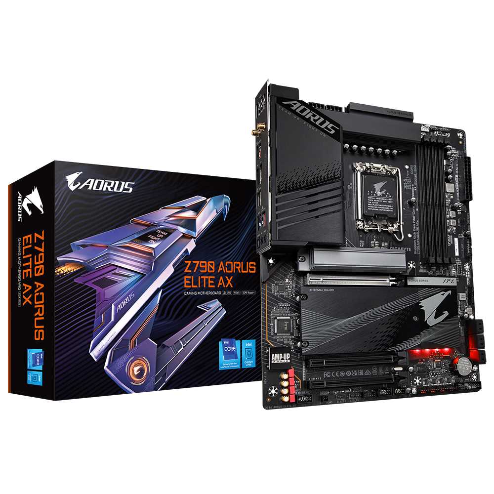 GIGABYTE MB Sc LGA1700 Z790 AORUS ELITE AX,  Intel Z790,  4xDDR5,  1xDP,  1xHDMI,  WI-FI2 