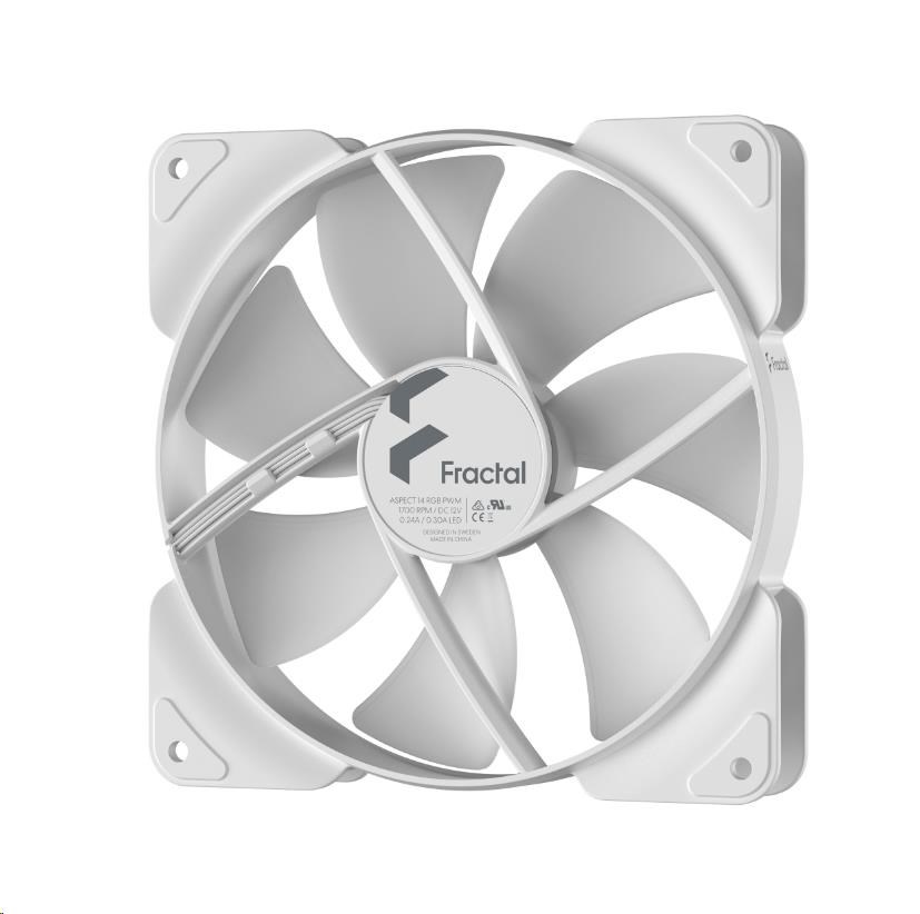 FRACTAL DESIGN ventilátor Aspect 14 RGB PWM White Frame,  140mm0 