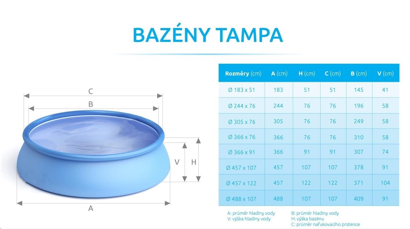 Marimex Bazén Tampa 3,05x0,76 m s kartušovou filtrací11 
