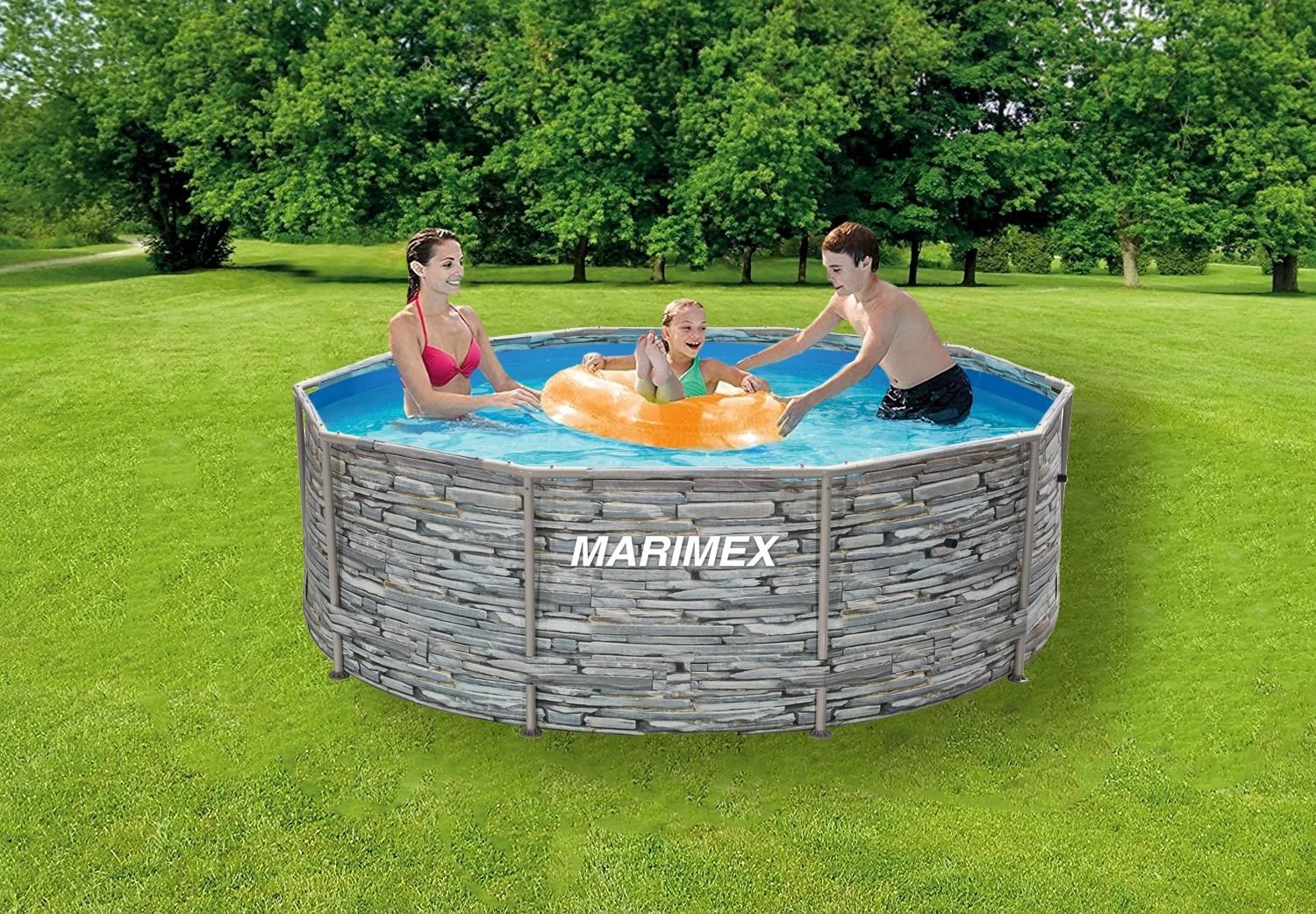 Marimex Florida Bazén 3,66x1,22 m bez příslušenství - motiv KÁMEN6 
