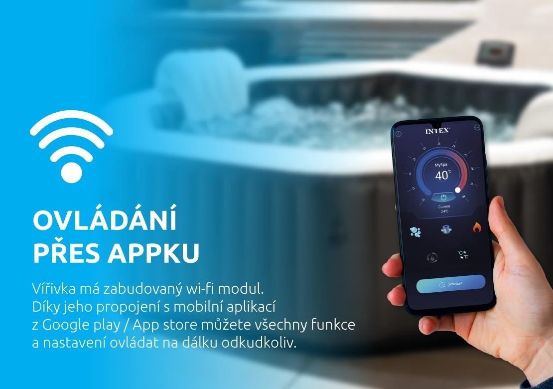 Intex vířivý bazén Pure Spa - Bubble Greywood Deluxe AP 43 