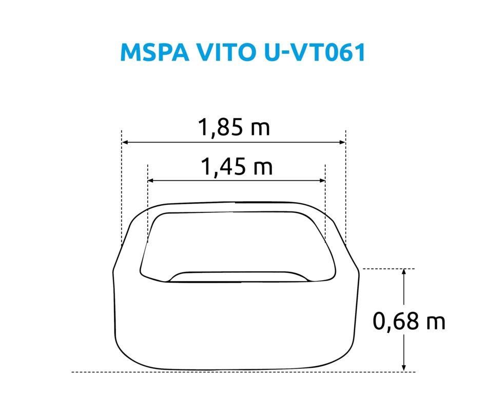 Bazén vířivý MSPA Vito U-VT0615 