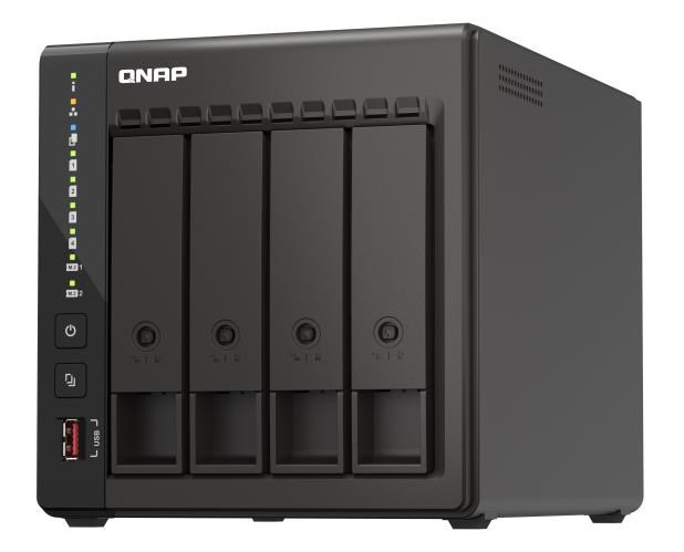 QNAP TS-453E-8G (4C/ CeleronJ6412/ 2, 6GHz/ 8GBRAM/ 4xSATA/ 2xM.2/ 2x2, 5GbE/ 2xUSB2.0/ 2xUSB3.2/ 2xHDMI)0 