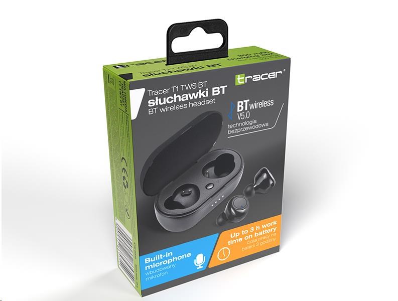 TRACER sluchátka T1 TWS,  Bluetooth5 