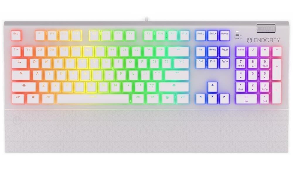 Endorfy Omnis Pudding Brown/ Drôtové USB-A/ US layout/ Biela