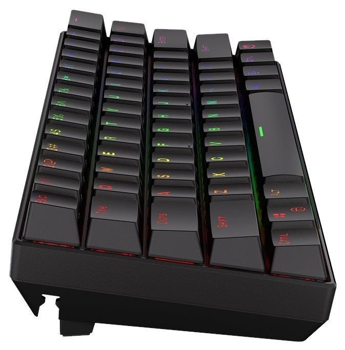 Endorfy herní klávesnice Thock Compact RD RGB / USB/  red sw. /  bezdrátová /  mechanická /  US layout /  mini / černá RGB3 