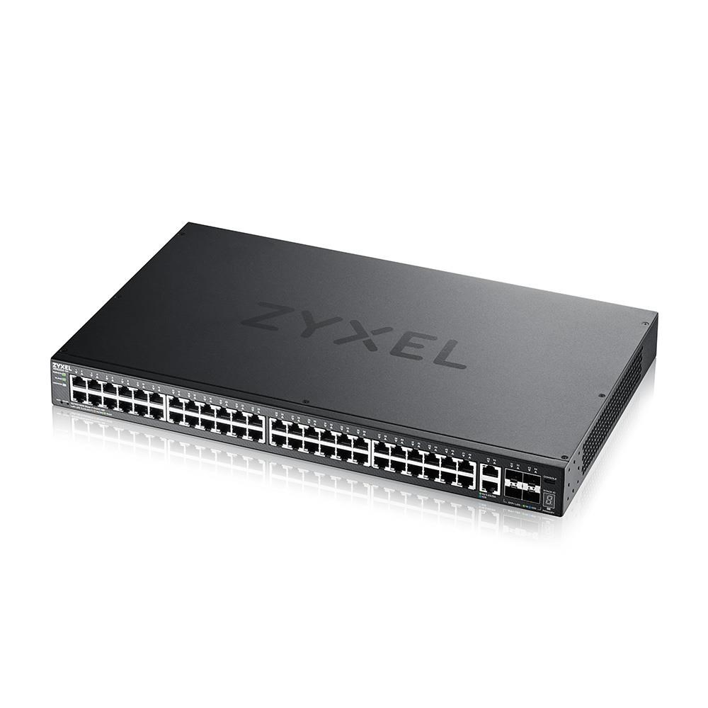 Zyxel XGS2220-54 L3 Access Switch,  24x1G RJ45 2x10mG RJ45,  4x10G SFP+ Uplink,  incl. 1 yr NebulaFlex Pro2 