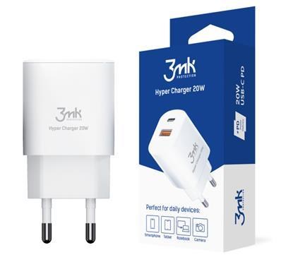 3mk síťová nabíječka - Hyper Charger 20W,  bílá0 