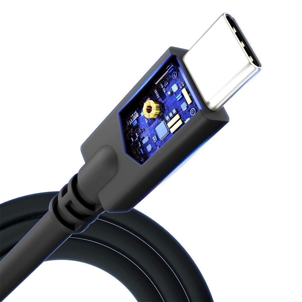 3mk datový kabel - Hyper Cable 4k60Hz 1m 100W C to C, černá0 