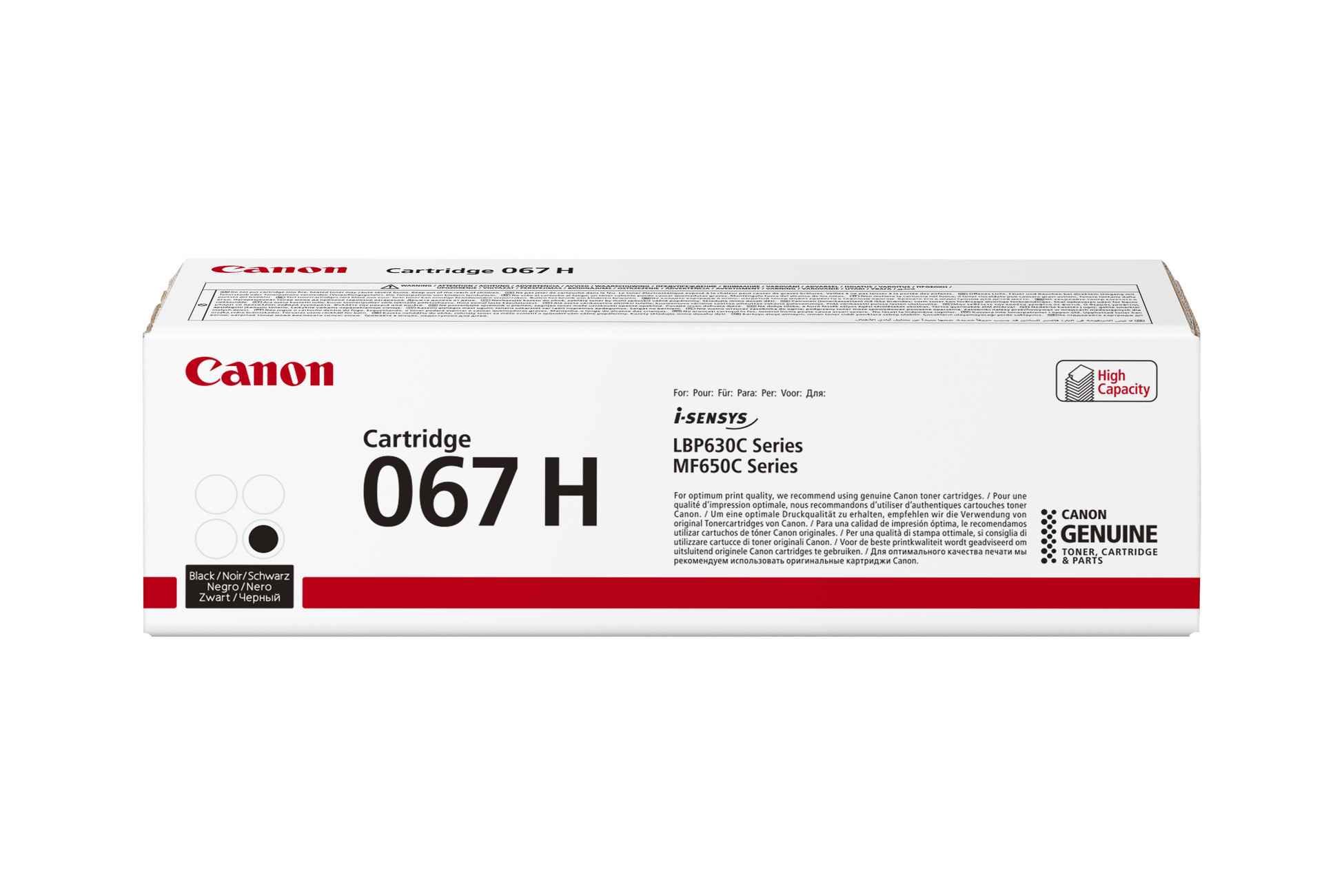 Canon TONER 067H černá pro i-SENSYS LBP631Cw,  LBP633Cdw,  MF651Cw,  MF655Cdw,  MF657Cdw (3130 str.)0 