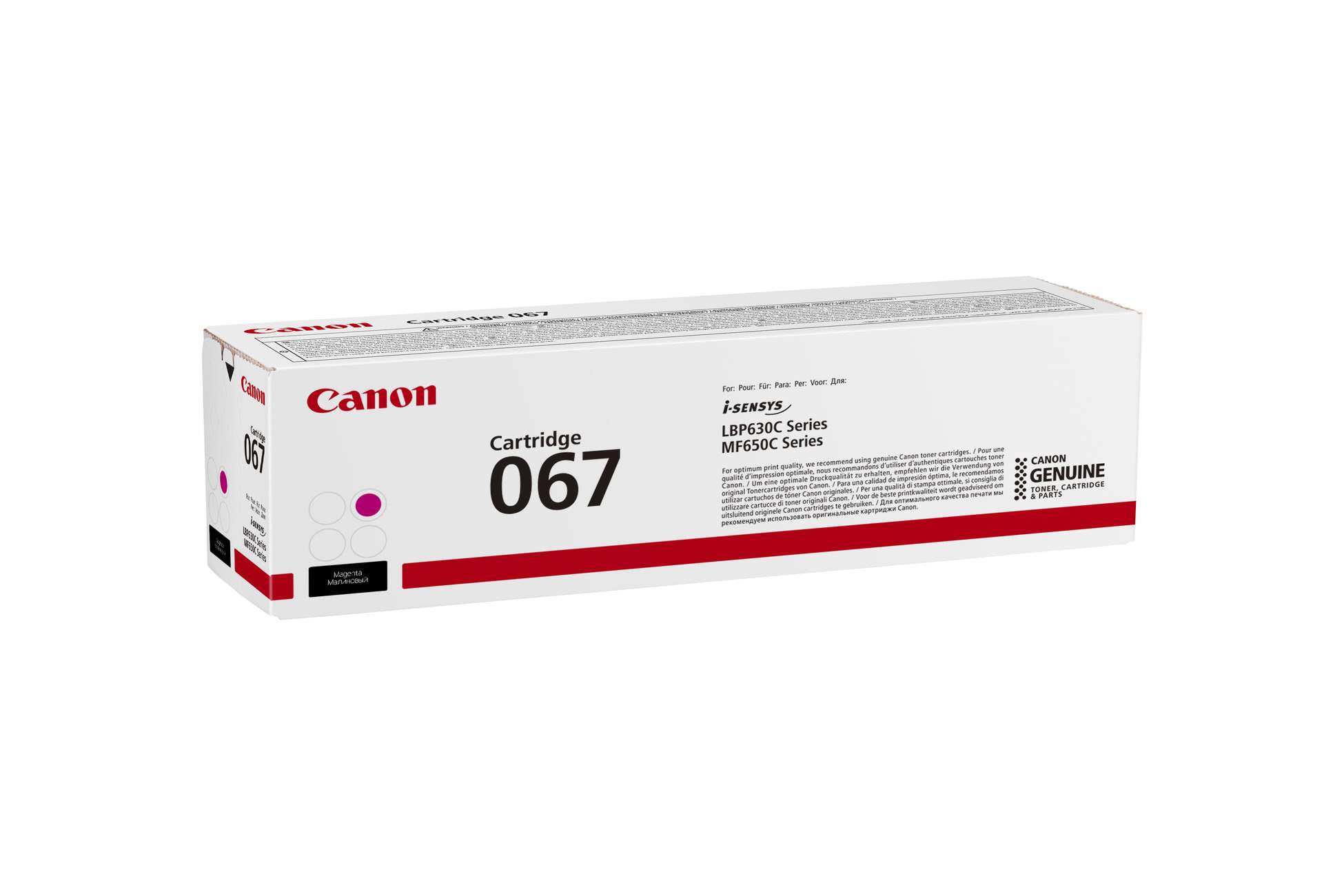 Canon TONER 067 purpurová pro i-SENSYS LBP631Cw, LBP633Cdwa, MF651Cw, MF655Cdw, MF657Cdw (1250 str.)0 