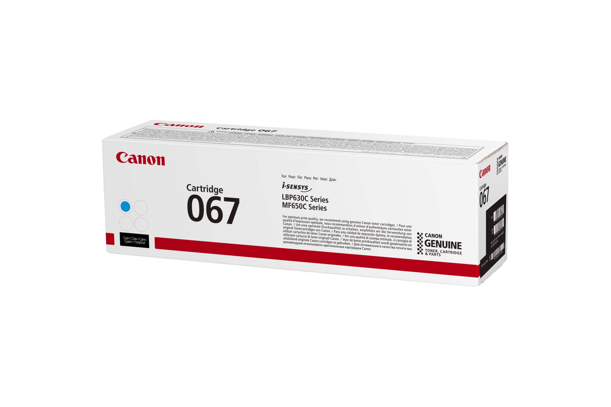 Canon TONER 067 azurová pro i-SENSYS LBP631Cw, LBP633Cdwa, MF651Cw, MF655Cdw, MF657Cdw (1250 str.)0 