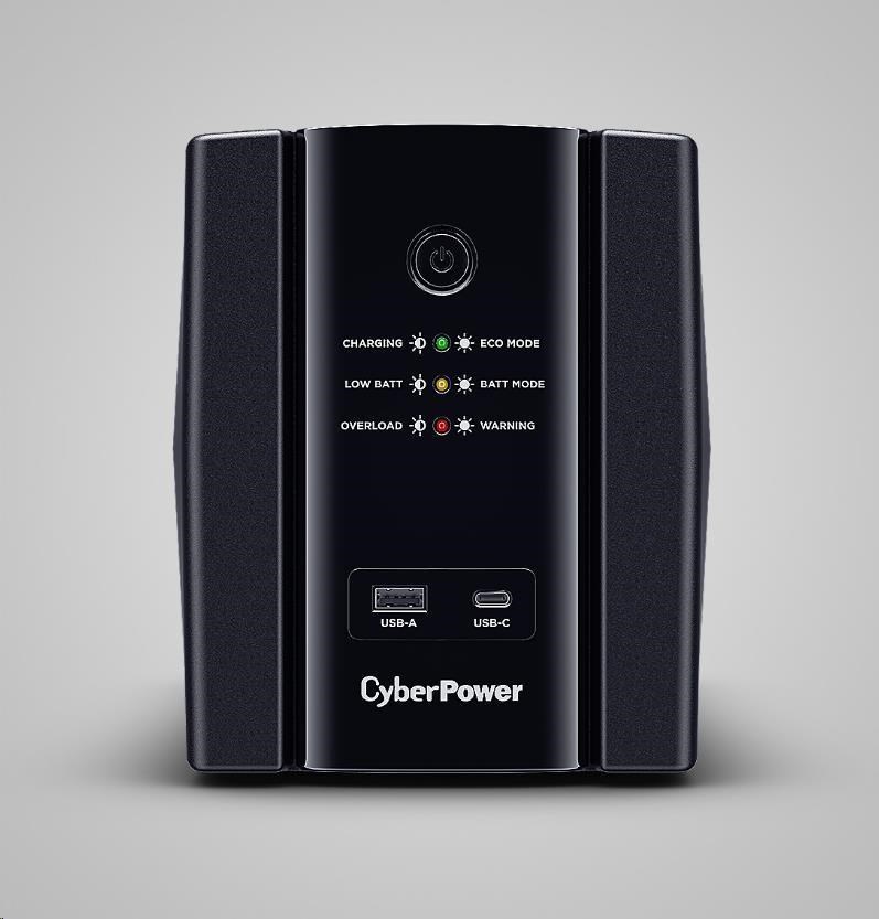 CyberPower UT GreenPower Series UPS 1500VA/ 900W,  German SHUKO zásuvky0 