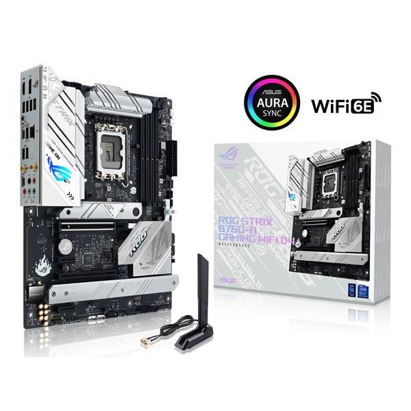 ASUS MB Sc LGA1700 ROG STRIX B760-A GAMING WIFI D4,  Intel B760,  4xDDR4,  1xDP,  1xHDMI,  WI-FI0 