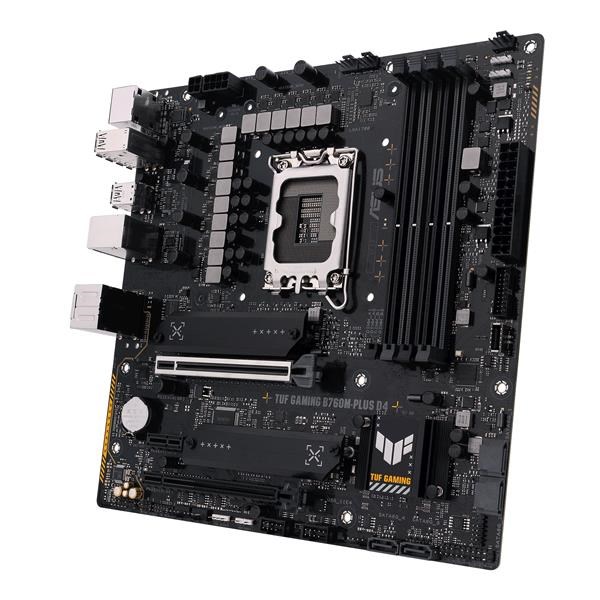 ASUS MB Sc LGA1700 TUF GAMING B760M-PLUS D4,  Intel B760,  4xDDR4,  1xDP,  1xHDMI,  mATX2 