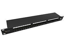 Solarix Patch panel Solarix 24 x RJ45 CAT5E STP 1U SX24-5E-STP-BK-N0 